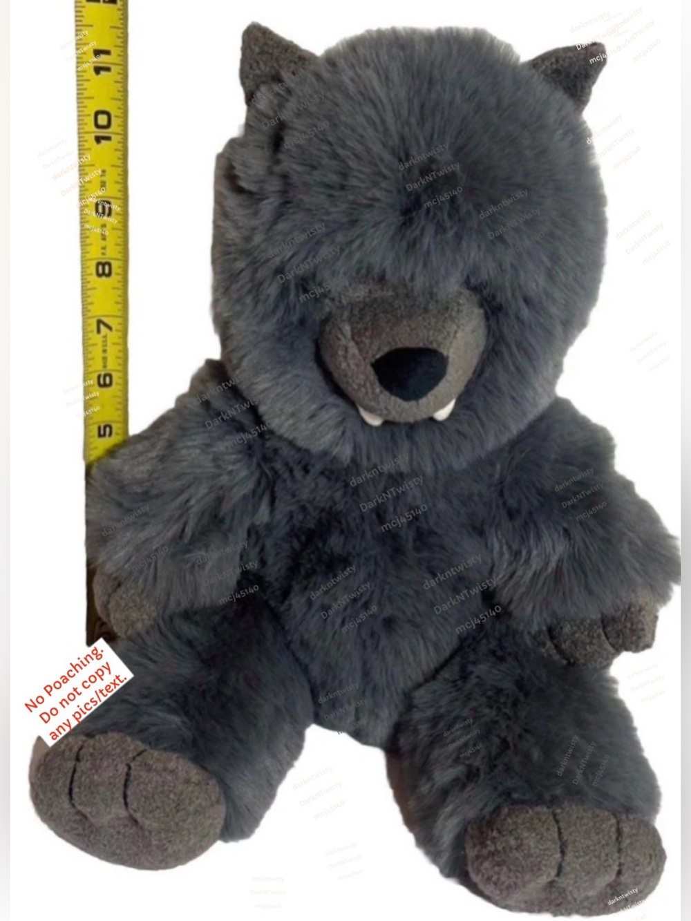 RETIRED RARE BNWT Jellycat Wilf Wolf SEALED IN MFG PLASTIC GR8 GIFT - Picture 11 of 15